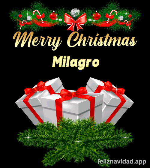 GIF Merry Christmas Milagro