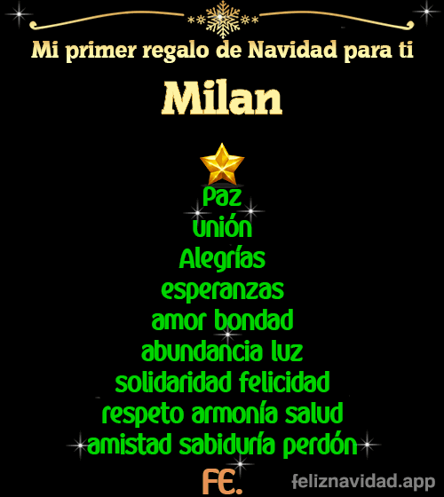 GIF Mi primer regalo de navidad para ti Milan