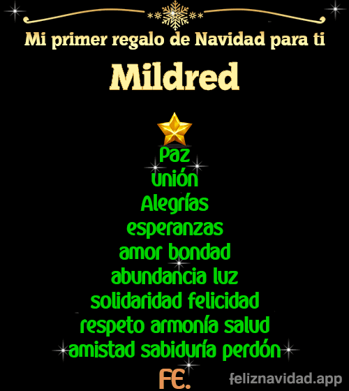 GIF Mi primer regalo de navidad para ti Mildred