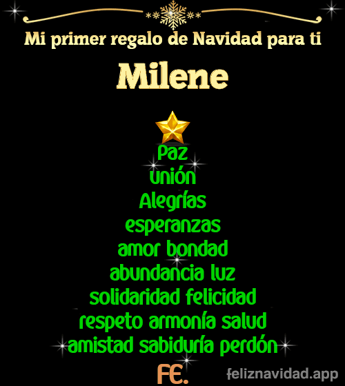 GIF Mi primer regalo de navidad para ti Milene
