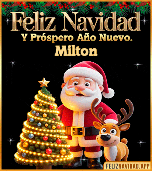 GIF Feliz Navidad y Próspero Año Nuevo gif Milton