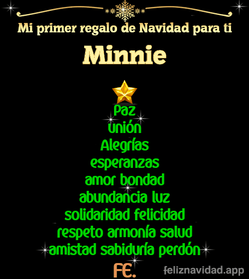 GIF Mi primer regalo de navidad para ti Minnie