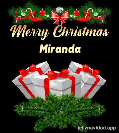 GIF Merry Christmas Miranda
