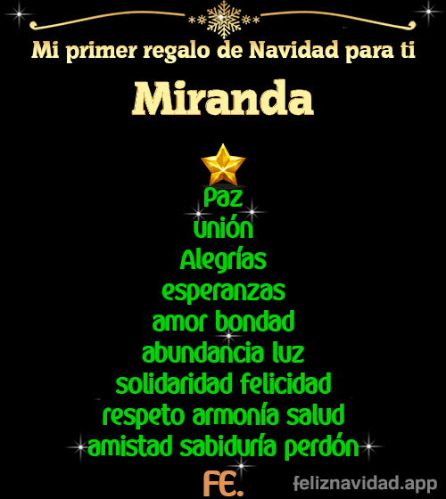 GIF Mi primer regalo de navidad para ti Miranda