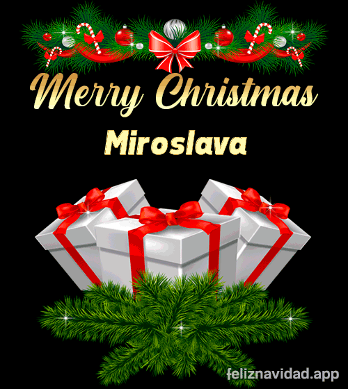 GIF Merry Christmas Miroslava