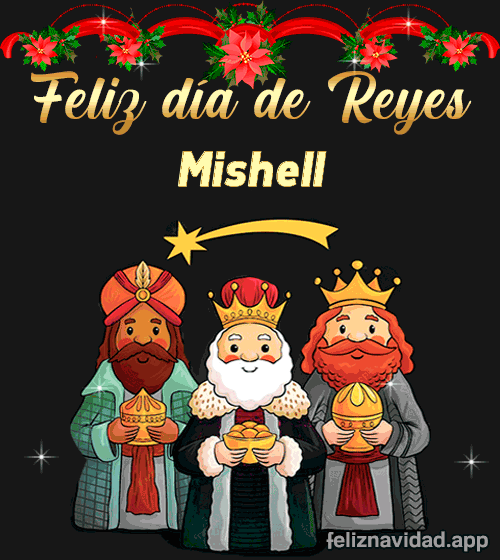GIF Feliz día de Reyes Mishell