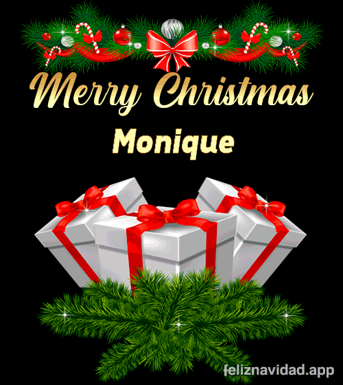 GIF Merry Christmas Monique
