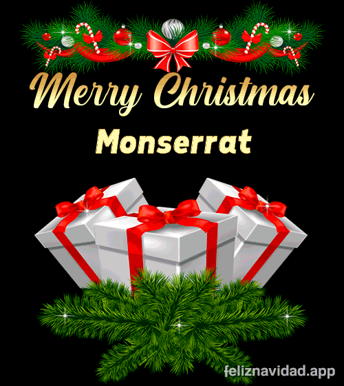 GIF Merry Christmas Monserrat