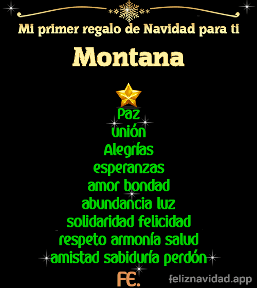 GIF Mi primer regalo de navidad para ti Montana