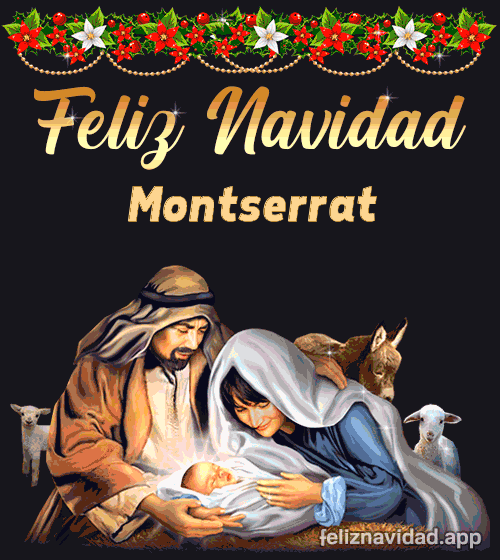 GIF Feliz Navidad Montserrat