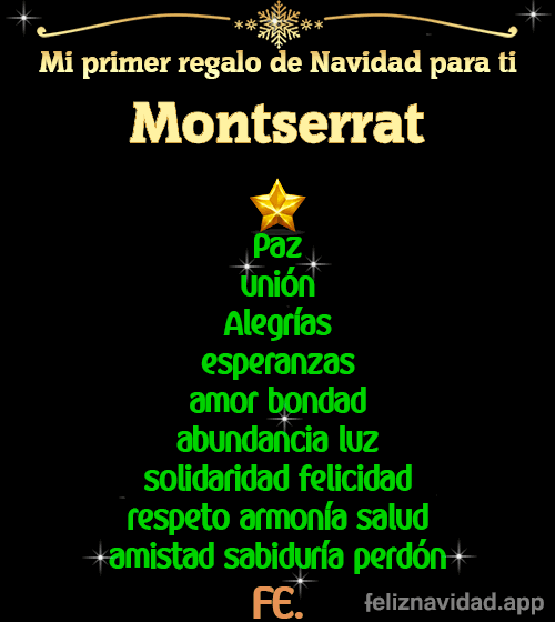 GIF Mi primer regalo de navidad para ti Montserrat
