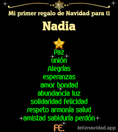 GIF Mi primer regalo de navidad para ti Nadia