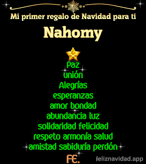 GIF Mi primer regalo de navidad para ti Nahomy