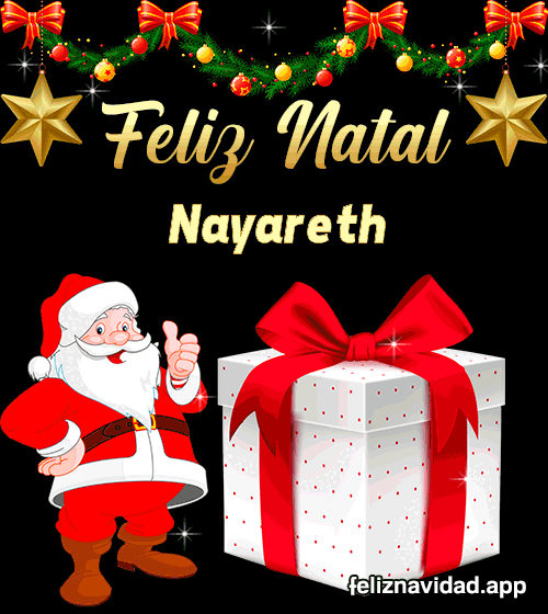 GIF Feliz Natal Nayareth