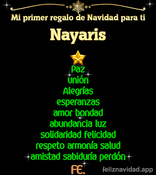GIF Mi primer regalo de navidad para ti Nayaris