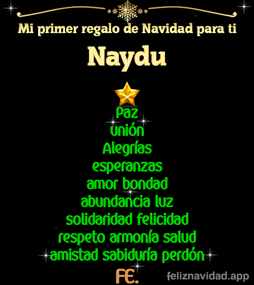 GIF Mi primer regalo de navidad para ti Naydu