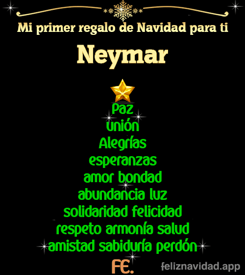 GIF Mi primer regalo de navidad para ti Neymar