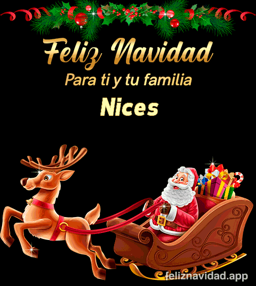 GIF Feliz Navidad para ti y tu familia Nices
