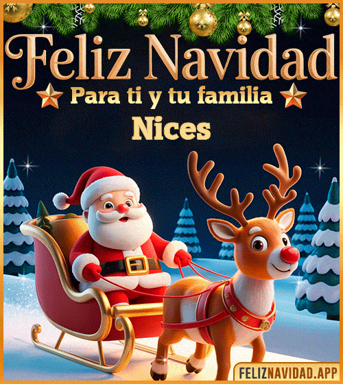 GIF Feliz Navidad para ti y tu familia Nices