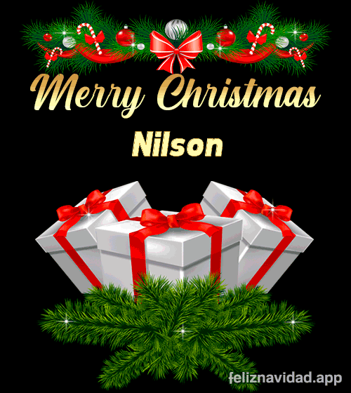 GIF Merry Christmas Nilson