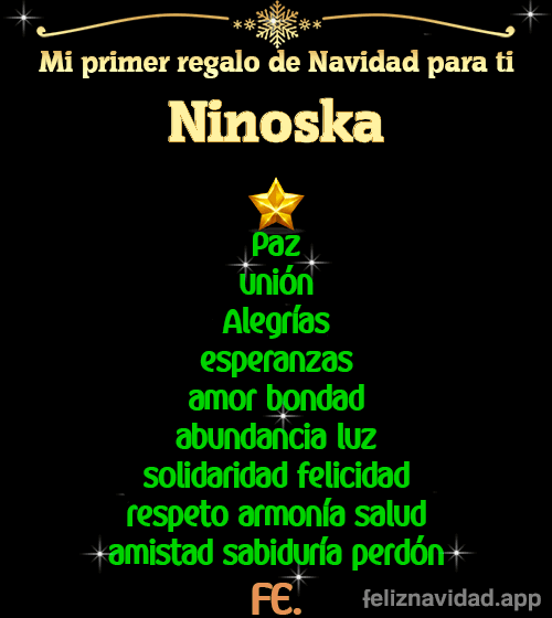GIF Mi primer regalo de navidad para ti Ninoska