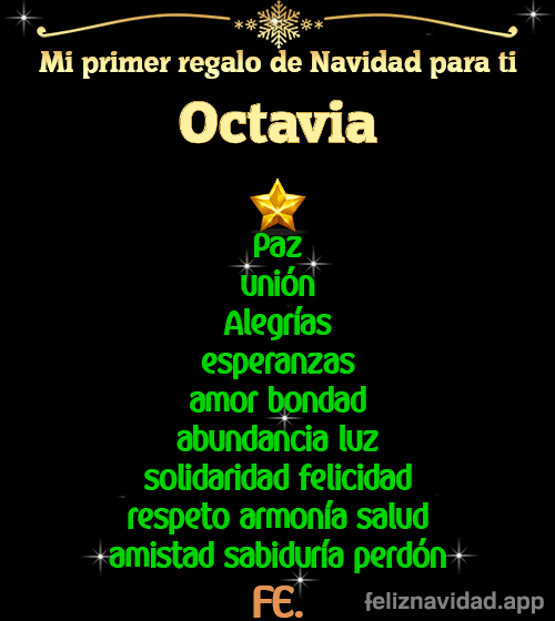 GIF Mi primer regalo de navidad para ti Octavia