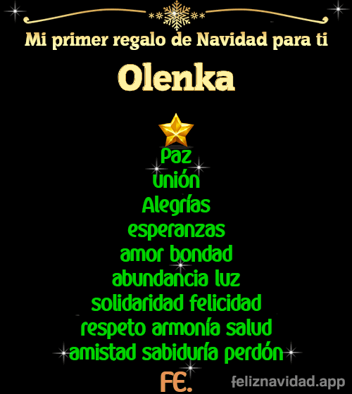 GIF Mi primer regalo de navidad para ti Olenka