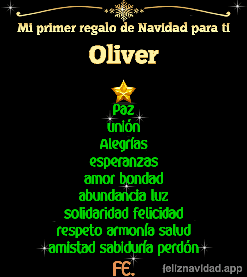 GIF Mi primer regalo de navidad para ti Oliver