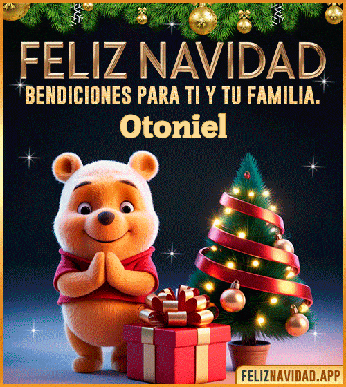 GIF Feliz Navidad, bendiciones para ti y tu familia Otoniel
