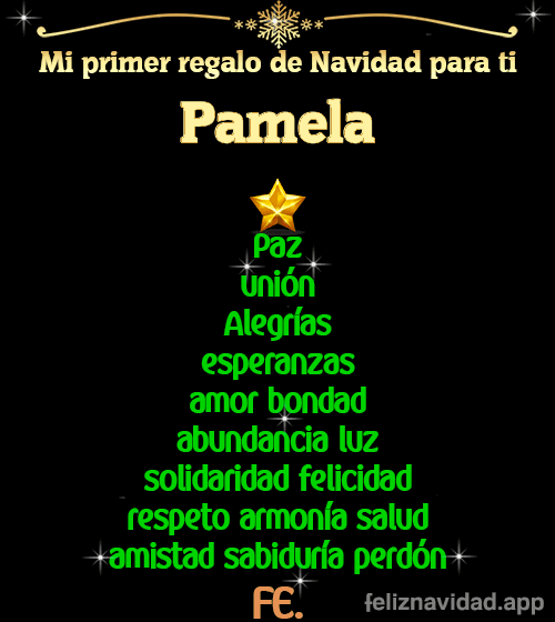 GIF Mi primer regalo de navidad para ti Pamela