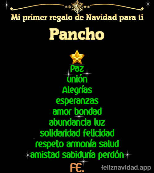 GIF Mi primer regalo de navidad para ti Pancho