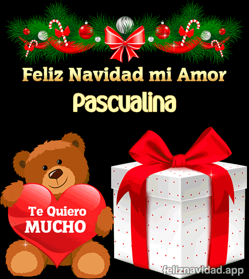 GIF Feliz Navidad mi Amor Pascualina