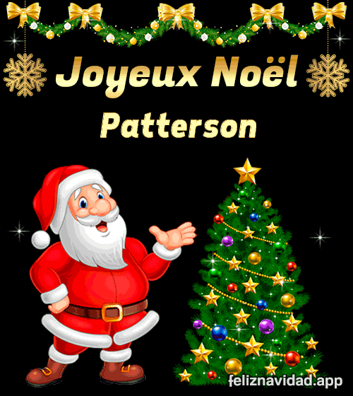 GIF Joyeux Noël Patterson
