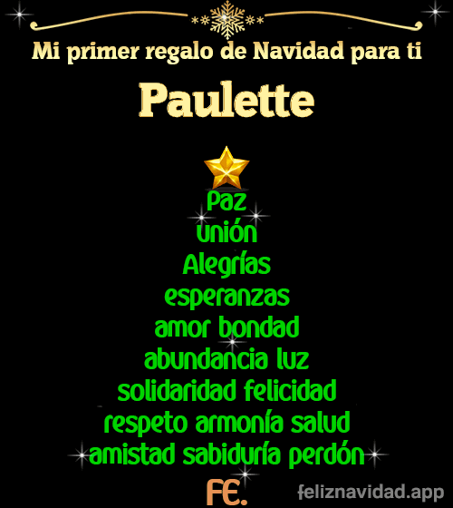 GIF Mi primer regalo de navidad para ti Paulette
