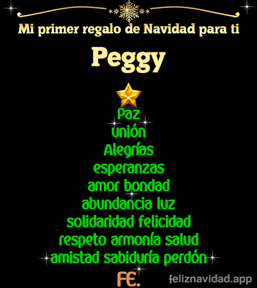 GIF Mi primer regalo de navidad para ti Peggy