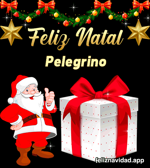 GIF Feliz Natal Pelegrino