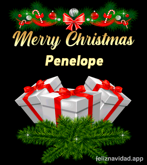GIF Merry Christmas Penelope