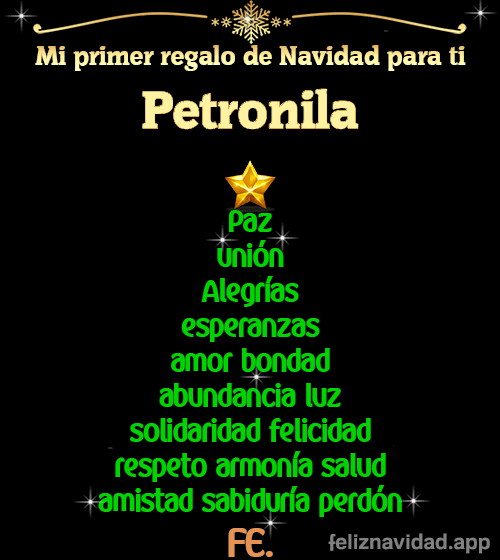 GIF Mi primer regalo de navidad para ti Petronila