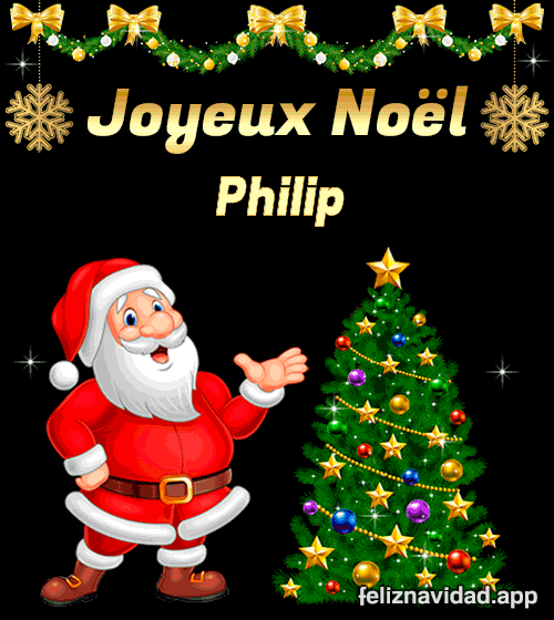 GIF Joyeux Noël Philip