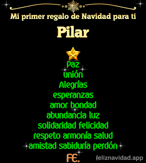 GIF Mi primer regalo de navidad para ti Pilar