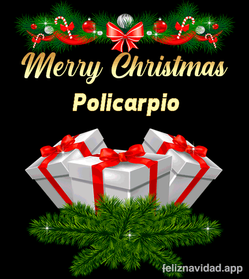 GIF Merry Christmas Policarpio