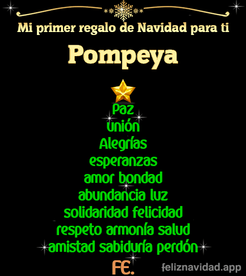 GIF Mi primer regalo de navidad para ti Pompeya