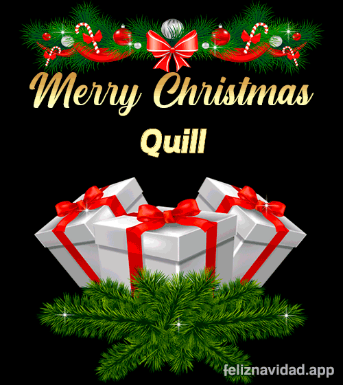 GIF Merry Christmas Quill