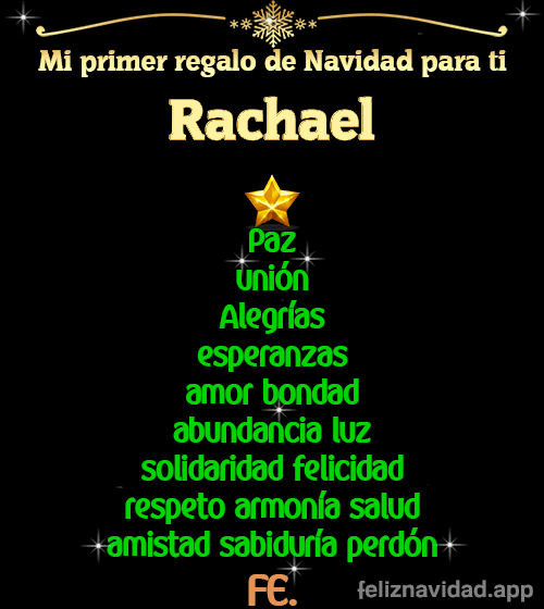 GIF Mi primer regalo de navidad para ti Rachael