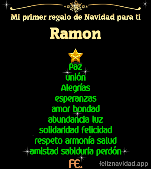GIF Mi primer regalo de navidad para ti Ramon