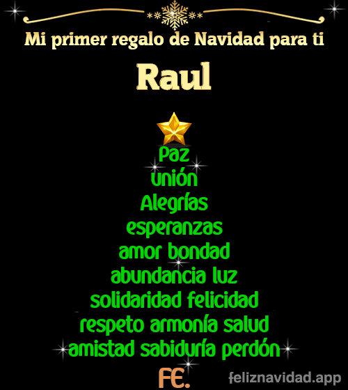 GIF Mi primer regalo de navidad para ti Raul
