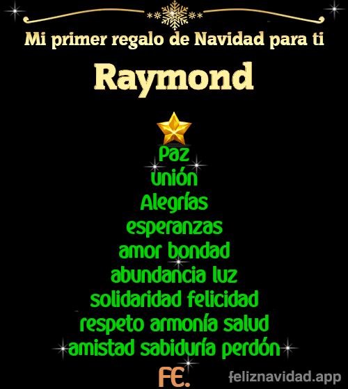 GIF Mi primer regalo de navidad para ti Raymond