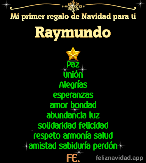GIF Mi primer regalo de navidad para ti Raymundo