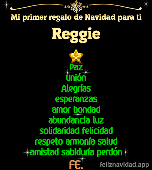 GIF Mi primer regalo de navidad para ti Reggie