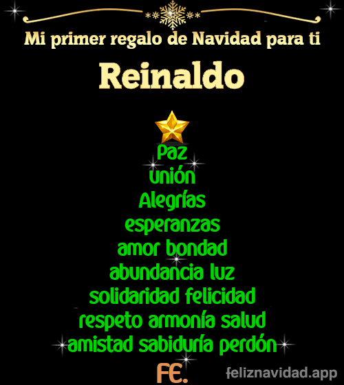 GIF Mi primer regalo de navidad para ti Reinaldo